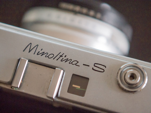 Minolta Minoltina-S top plate