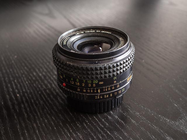 Minolta MD W.ROKKOR 35mm f/2.8 lens