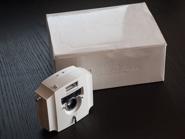 Olympus Ecru camera with box