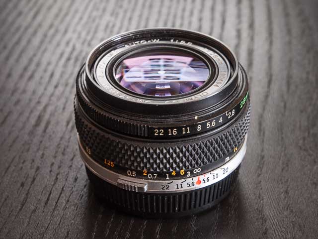 Olympus OM Zuiko Auto-W 28mm f/2.8 lens