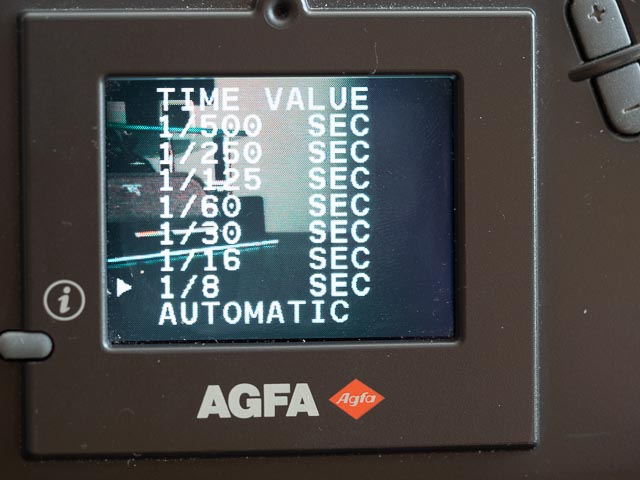 Agfa ePhoto 1280 shutter speed priority step 2