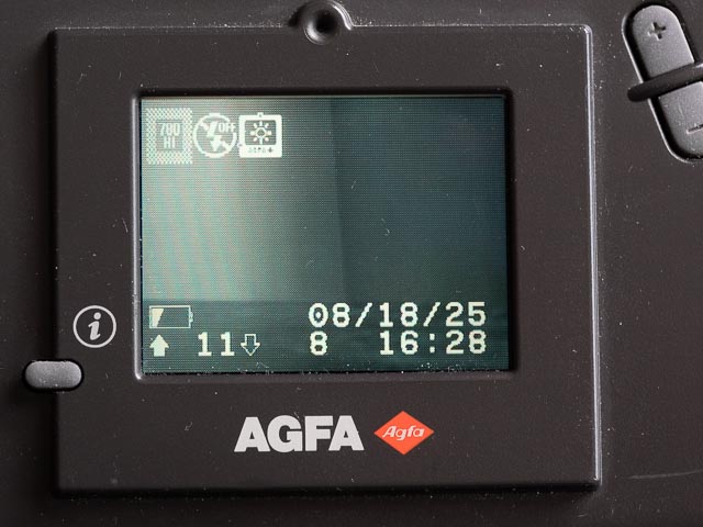 Agfa ePhoto 1280 display infomration seeting