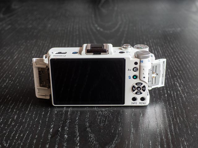 Pentax Q in hand.