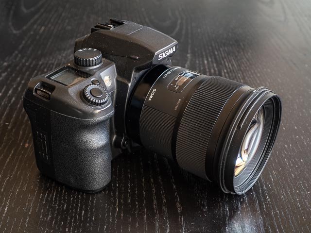 Sigma 50mm F/1.4 Art mounted on the Sigma SD14