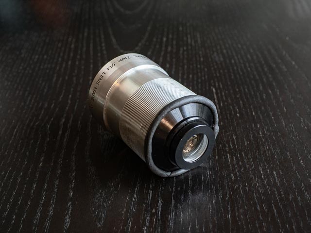 Bell & Howell Super D Proval 2inch f/1.4 with black tack in place.