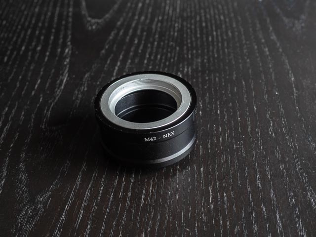Standard M42 to Sony E adapter.