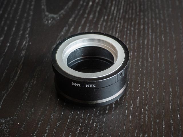Normal M42 to Sony E dapter.
