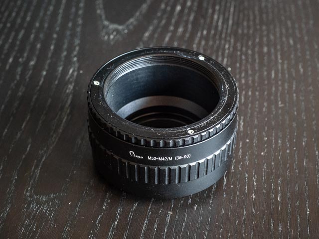 Pixco M52-M42/M (36-90) focusing helicoid.